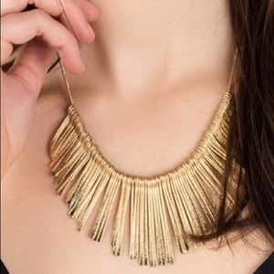 Francesca's Collections Jewelry - Rebecca Sandblast Fringe Statement Necklace Francesca's Collections Jewelry - Rebecca Sandblast Fringe Statement Necklace